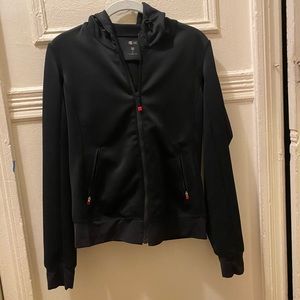 Black long sleeve zip up